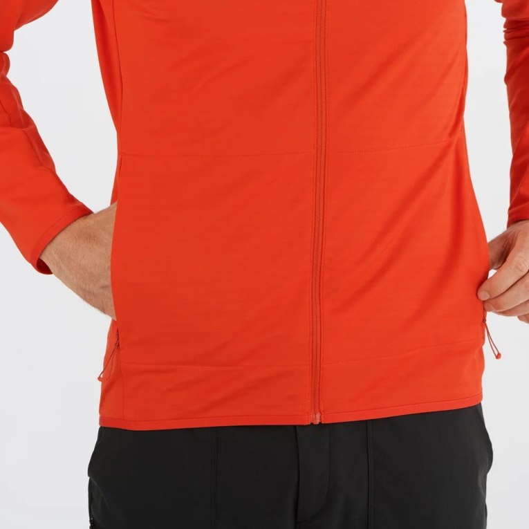 Casaco Salomon Essential Lightwarm Full Zip Masculino Laranja | PT J47638